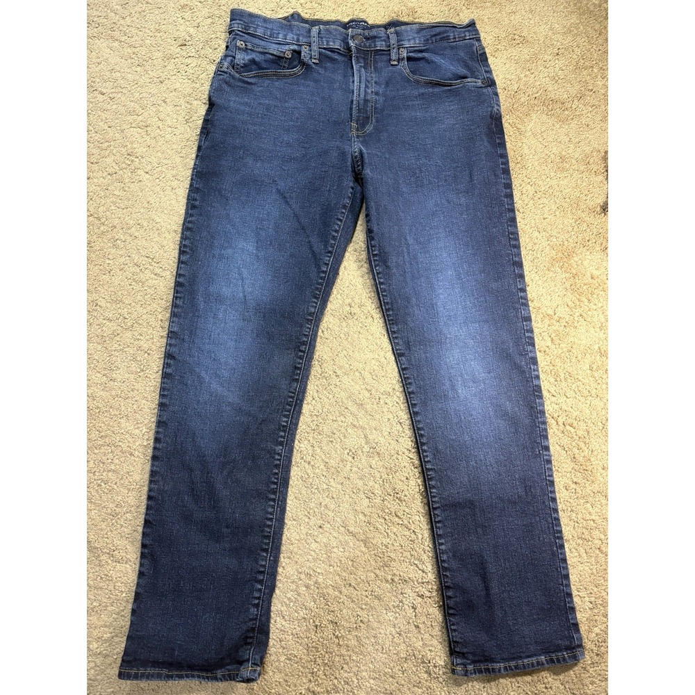 Lucky Brand 223 Straight Jeans Men 36/32 Blue Denim Mid Rise Preppy